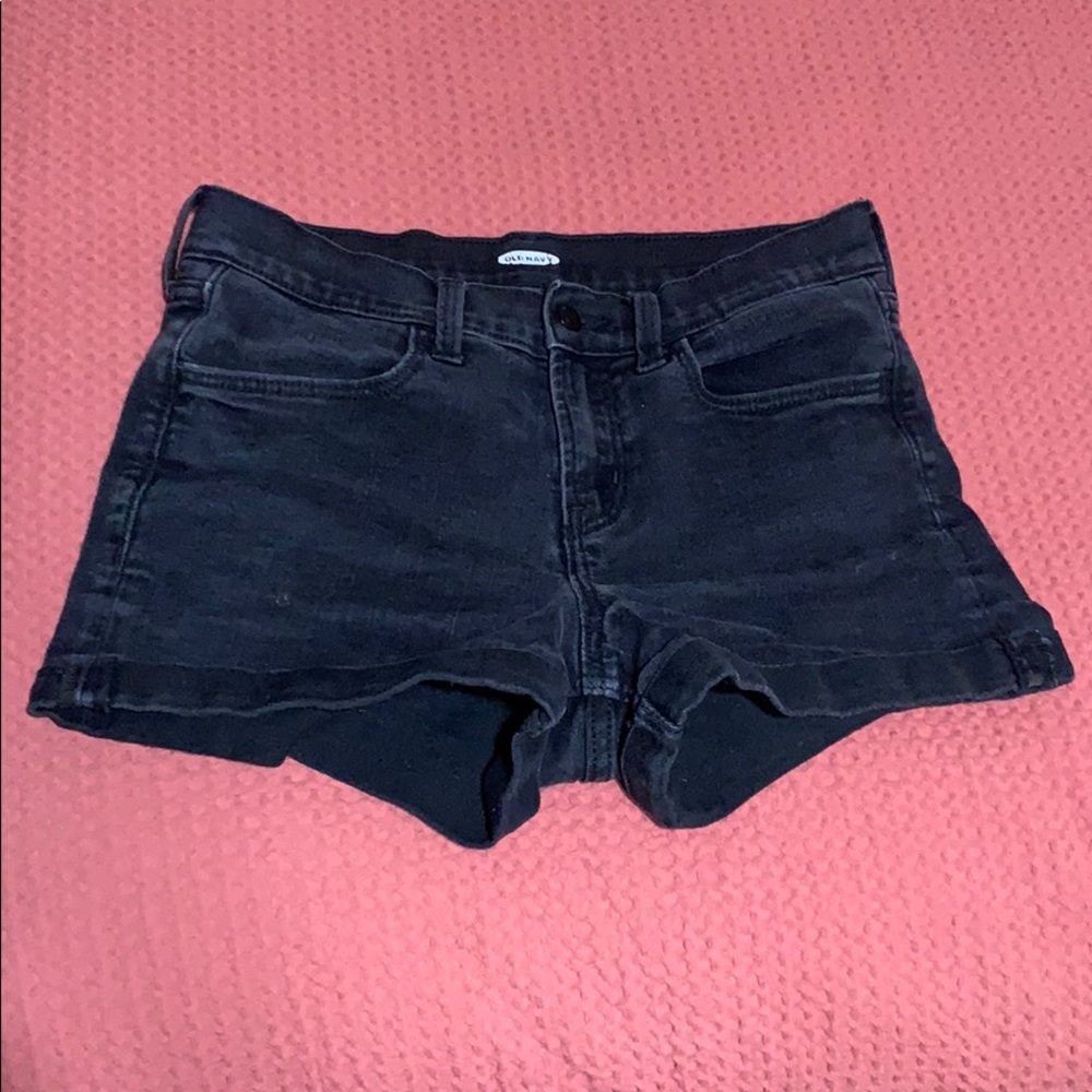 Old Navy Black Denim Shorts